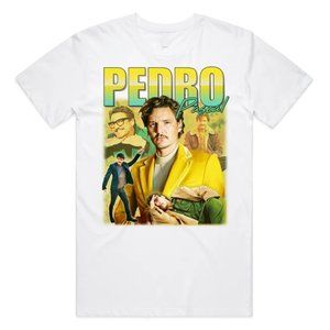 Pedro Pascal Homage T-shirt White